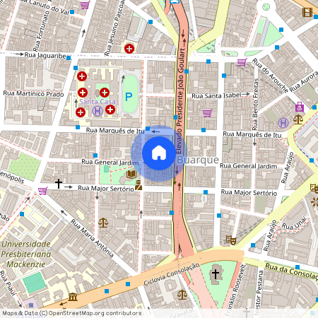 Rua General Jardim 400, Higienópolis, São Paulo - SP, 01223-010, Brazil