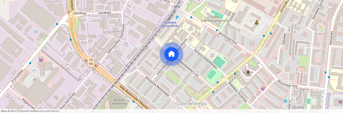 ul. Żwirki i Wigury, Dąbrowskiego, Rzeszów, podkarpackie