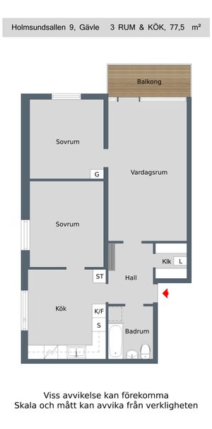 Holmsundsallén, Gävle - Foto 2