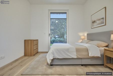 Gartenwohnung in Wels, Neubau 2022: 2 Zimmer, 59 m², Terrasse, Tiefgaragenplatz, provisionsfrei für Mieter - Photo 2