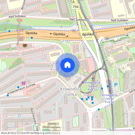 ul. Krowoderskich Zuchów, Krowodrza Górka, Prądnik Biały, Kraków, małopolskie