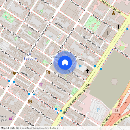 1277 Rue de la Visitation, Ville-Marie, Ville-Marie, Ile de Montréal, H2L 2H5