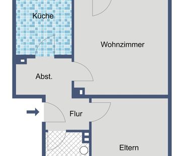 Geräumige 2-Zimmer-Wohnung mit Balkon - Photo 3
