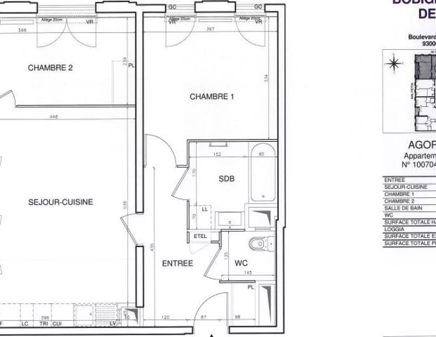 location Appartement T3 DE 68.7m² À BOBIGNY - Photo 1