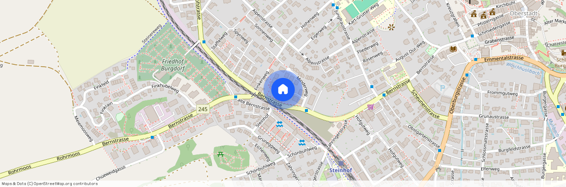 Minderweg 11, 3400 Burgdorf, Lageplan