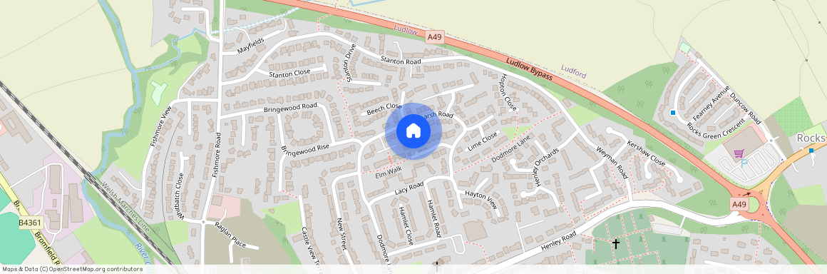 Elm Walk, Ludlow, Shropshire, SY8