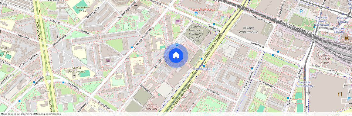 ul. Tadeusza Zielińskiego, Powstańców Śląskich, Krzyki, Wrocław, dolnośląskie