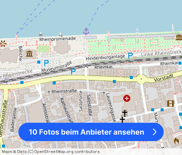 Gehoben möbiliertes Apartment mit traumhaftem Rheinblick - Foto 1