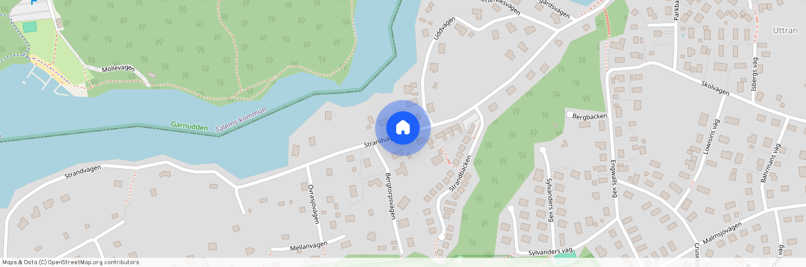 Strandvägen, Uttran