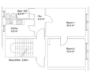 Neu für Sie 2 Raumwohnung frei zum 15.12.2024 - Photo 3