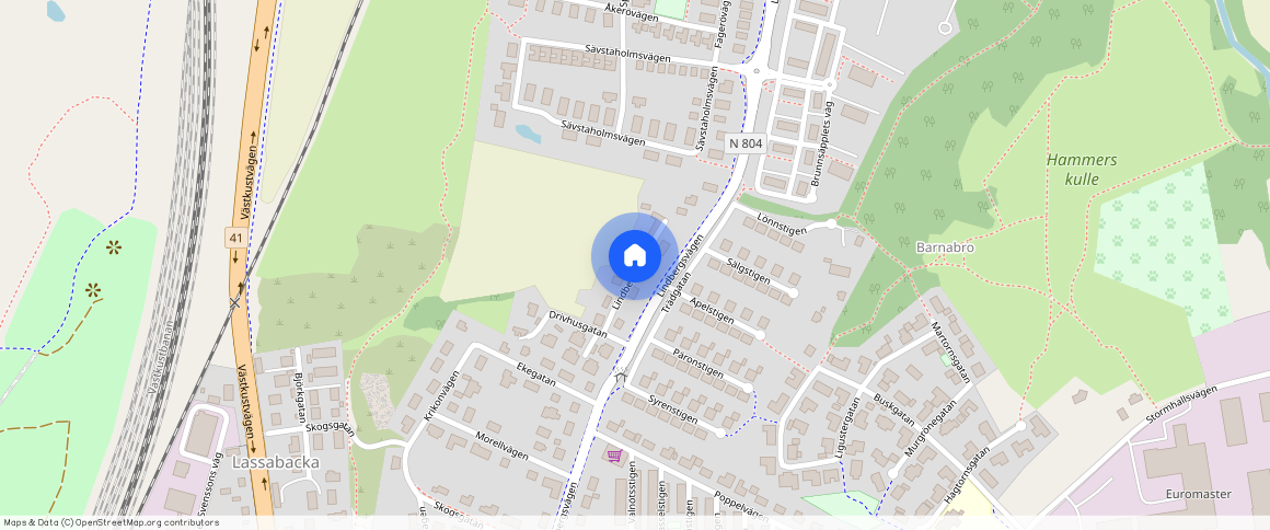 Lindbergsvägen, Varberg