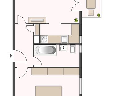 Helle 2-Zimmer-Wohnung in Darmstadt-Bessungen - Foto 2