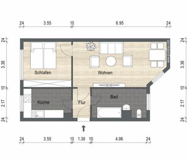 Sanierte 2-Raumwohnung in Frankfurt (Oder) sucht neuen Mieter! - Foto 2