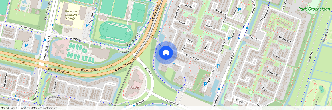 Watercirkelbuurt, 1186 PA, Marne, Amstelveen