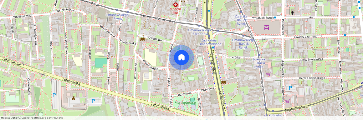 ul. Rybna, Stare Miasto, Bałuty, Łódź, łódzkie