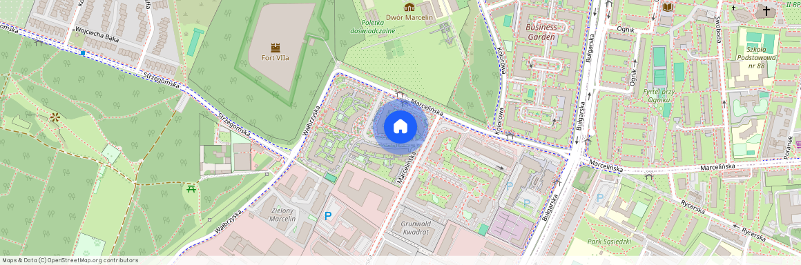 ul. Marcelińska, Marcelin, Grunwald, Poznań, wielkopolskie