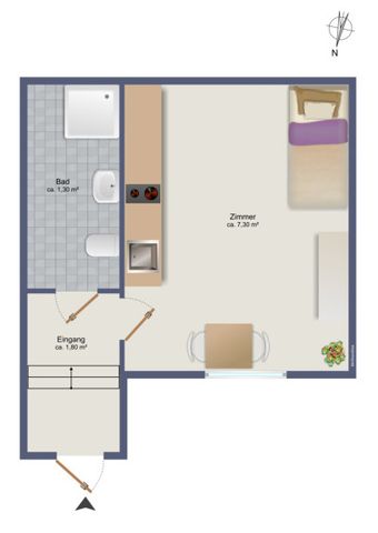 Ideal für Pendler & Studenten | 1 Zimmer | Graz-Geidorf -> Nur 269 € inkl. BK! - Foto 3