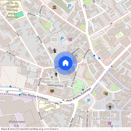 ul. Zamkowa, Centrum, Zielona Góra, lubuskie