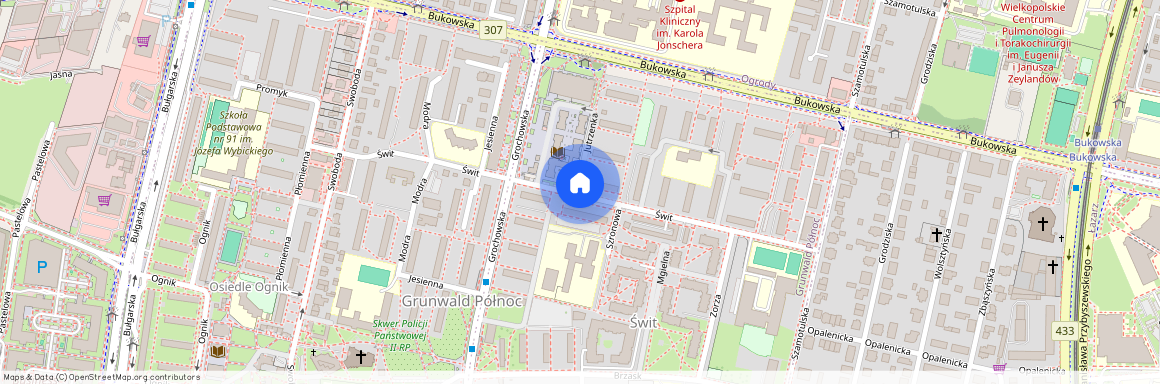 PRZESTRONNA KAWALERKA, UL. GRUNWALDZKA 133, Świt, Grunwald, Poznań, wielkopolskie