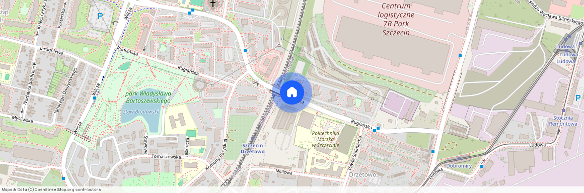 ul. Rugiańska, Drzetowo-Grabowo, Śródmieście, Szczecin, zachodniopomorskie