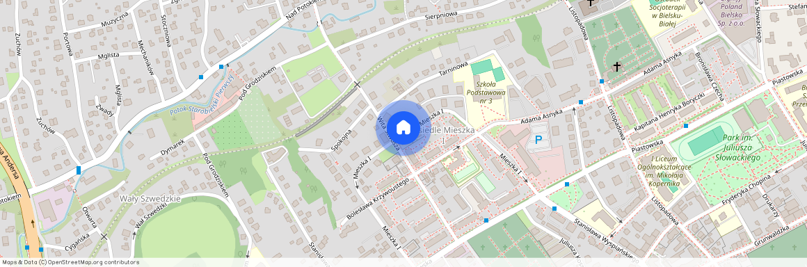 ul. Mieszka I I, Osiedle Mieszka I, Bielsko-Biała, śląskie