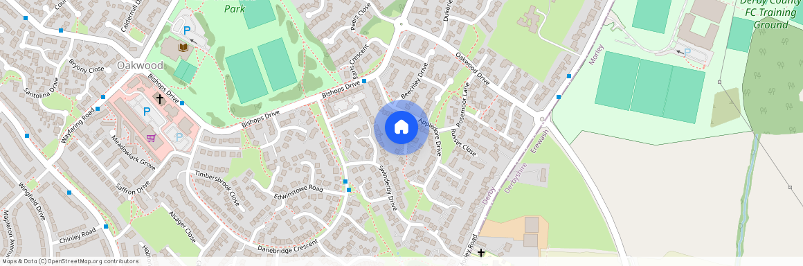 Ashcombe Gardens, Oakwood