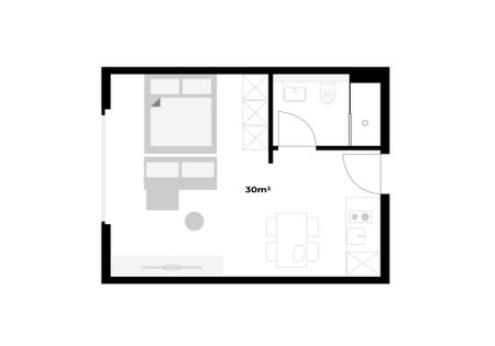 1.5 Zimmerwohnung - zentrale und trotzdem ruhige Lage - Foto 5