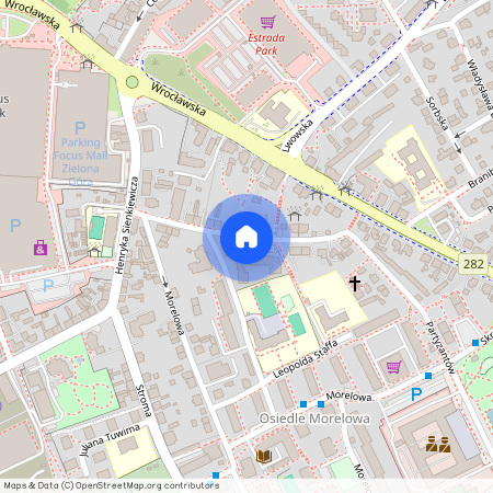 ul. Wąska 11, Osiedle Morelowe, Centrum, Zielona Góra, lubuskie