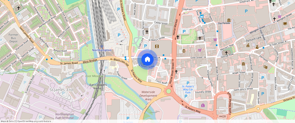 St. Peters Gardens, Marefair, Northampton, NN1 1SX