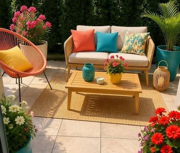 Charmant appartement de 4.5 pièces au rez avec terrasse - Foto 3