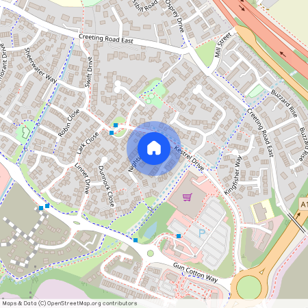 Nightingale Close, Stowmarket, Suffolk, IP14