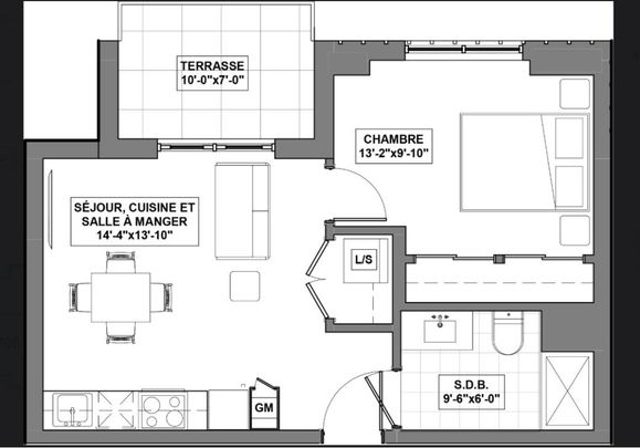 Appartement à louer - Laval (Chomedey) (Autres) - Photo 1