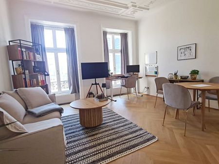 SALZTORGASSE, gepflegte 56 m2 Altbau, 2 Zimmer, Komplettküche, Duschbad, Parketten, Donaukanal - Photo 5