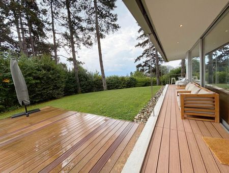 Schönes modernes Apartment mit 5.5 Zimmern im Erdgeschoss mit Garten und Seeblick in Vevey - Photo 3