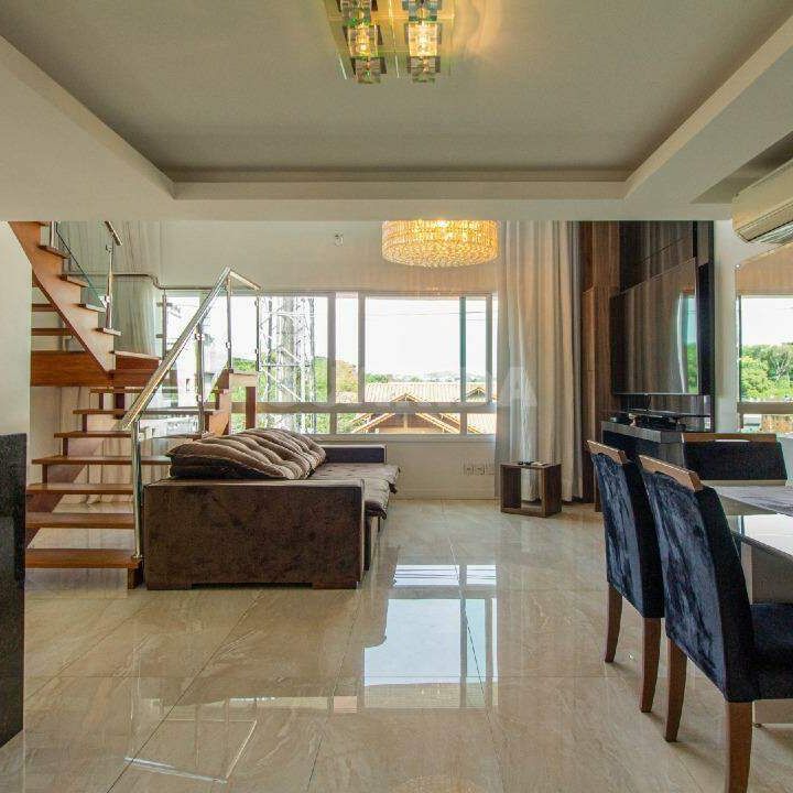 Apartamento duplex de 1 suíte e 2 vagas com churrasqueira no Passo da Areia - COD: 24076 - Foto 1