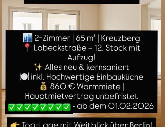 2 Zimmerwohnung in KREUZBERG✅65qm✅kernsaniert✅mit EINBAUKÜCHE✅TOP - Photo 1