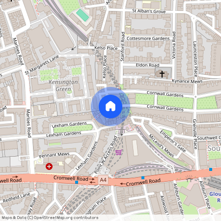 Cornwall Gardens, South Kensington, London