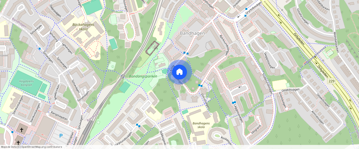 Björksundsslingan **, Bandhagen