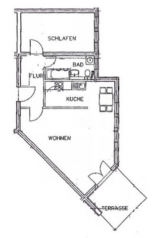 // bezugsfreie 2-Raum Wohnung mit Terrasse und TG-Stellplatz // - Foto 2