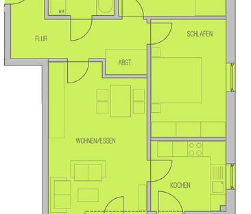 Zentrale 3 ZKB - Neubauwohnung - WBS erforderlich! - Foto 4