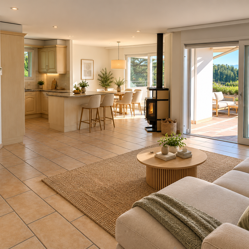 4.5 Zimmer Wohnung mit phantastischer Terrasse und Weitsicht - Foto 1