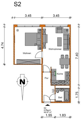 2-Raumwohnung am Neustädter See - Photo 5