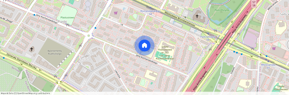 ul. Jana Kochanowskiego, Piaski, Bielany, Warszawa, mazowieckie