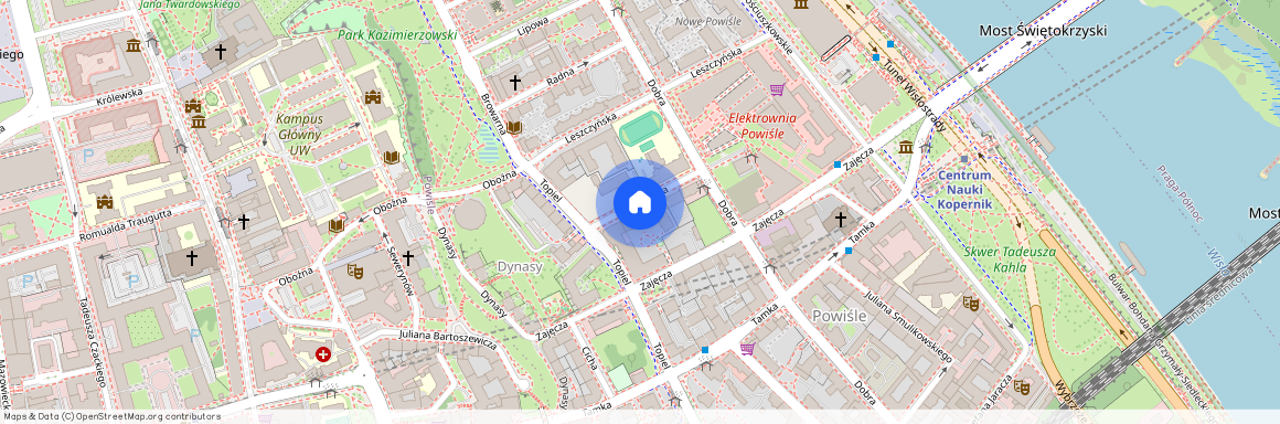 Warszawa Śródmieście Powiśle, Drewniana