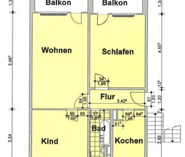 Geräumige 3-Raum-Wohnung im Erdgeschoss mit 2 Balkonen zu vermieten! - Photo 4