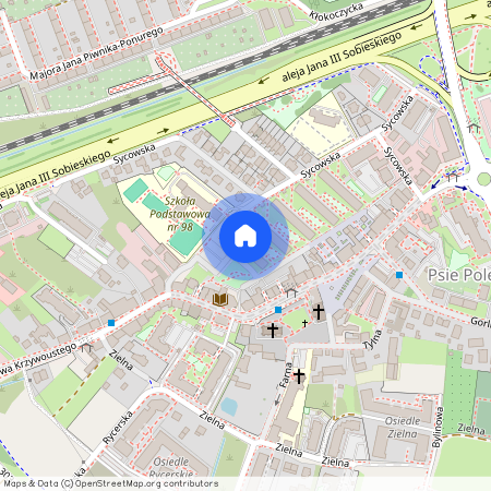 ul. Sycowska, Psie Pole, Psie Pole, Wrocław, dolnośląskie