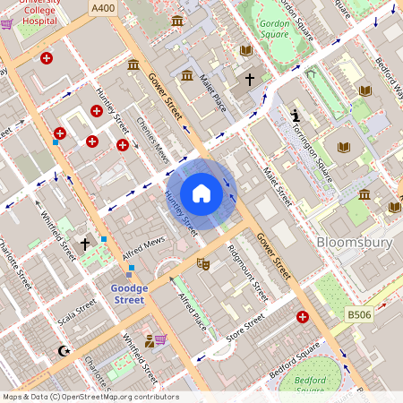 Ridgmount Gardens, Bloomsbury, WC1E