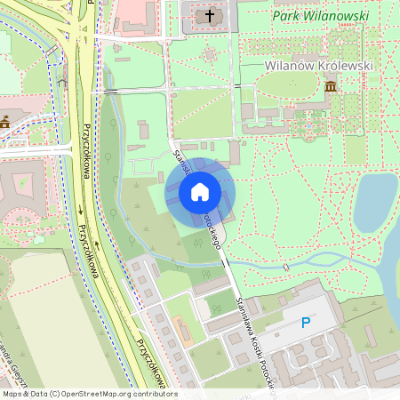 ul. Stanisława Kostki Potockiego, Wilanów Królewski, Wilanów, Warszawa, mazowieckie