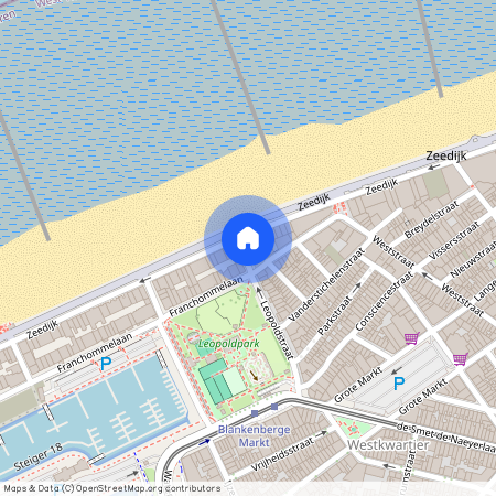 Hoek Zeedijk - Leopoldhelling 4 0K1, Blankenberge