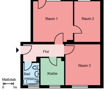 3-Zimmer-Wohnung in Recklinghausen Süd - Foto 1